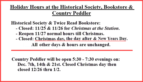 2023 Holiday Hours
